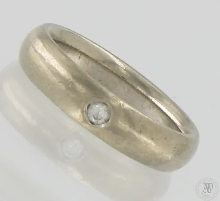 Timanttisormus 1xn.0.05ct, koko 16¼, 750, Paino: 6,4 g