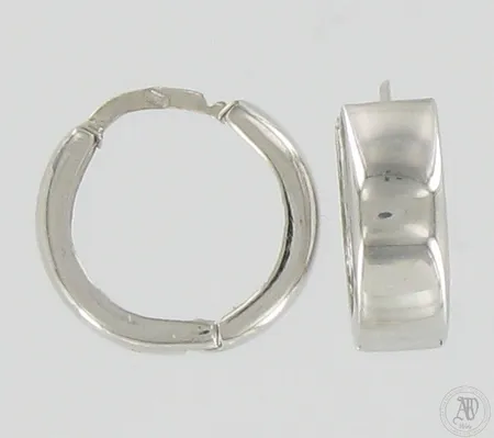Korvarenkaat, Ø 12mm, 585 valkokulta, Paino: 2,2 g