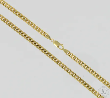 Panssarikaulaketju, pituus 50cm, leveys 4mm, 585,  Paino: 27 g
