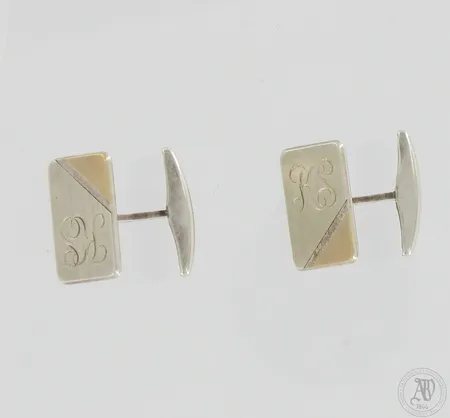Kalvosinnapit, mitat 11x17mm, kaiverrettu, 830, Paino: 7,3 g