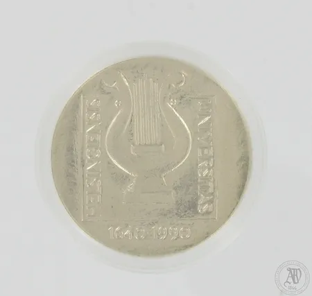 Juhlaraha, Helsingin yliopisto 1640-1990, nimellisarvo 100mk, 830, Paino: 24,7 g