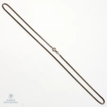 Venetsia-kaulaketju, pituus 44,5cm, leveys 1,4mm, 925,  Paino: 5,3 g