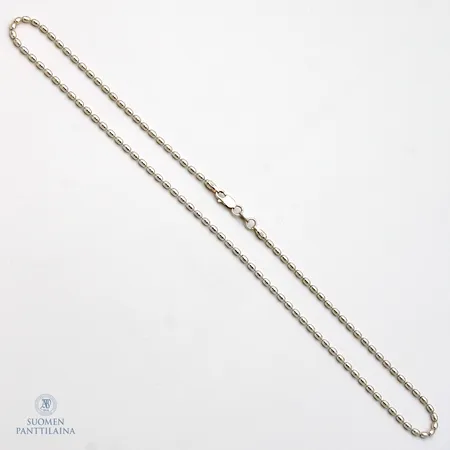 Kaulaketju, pituus 45,5cm, leveys 2,2mm, 925,  Paino: 7,7 g