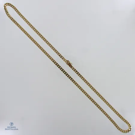 Panssarikaulaketju, pituus 51cm ja leveys 4mm, 585,  Paino: 27,1 g
