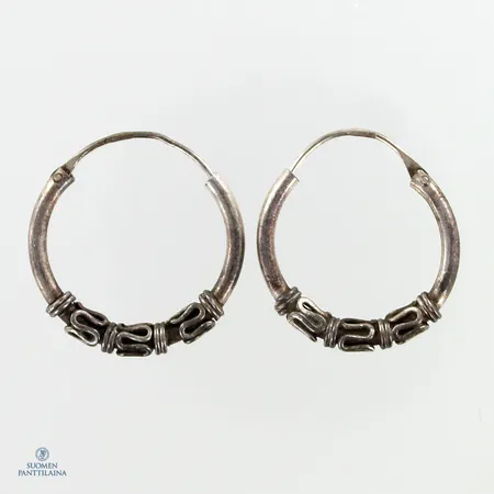 Korvarenkaat, Ø 17mm, 925,  Paino: 2,7 g