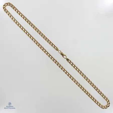 Panssarikaulaketju, pituus 49,5cm ja leveys 5,5mm, 585,  Paino: 16,3 g