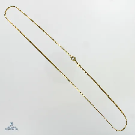 Kaulaketju, pieniä käytön jälkiä, pituus 41cm, 585,   Paino: 5,2 g