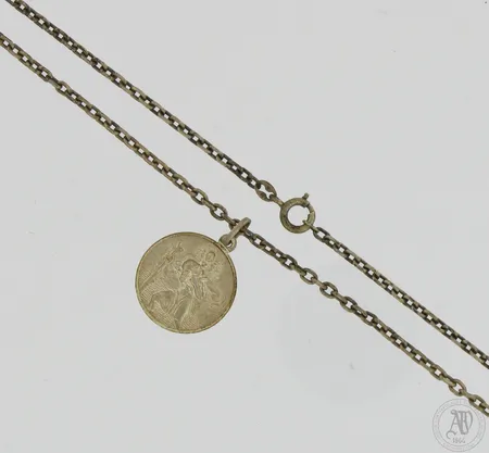 Kaulakoru, ketjun pituus 61cm, riipuksen Ø 20mm, 925, Paino: 13 g
