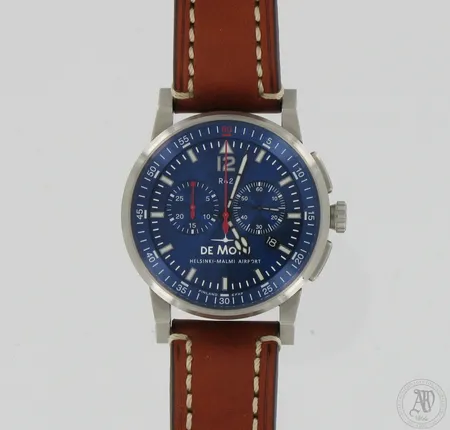 Pilottikello De Motu DMR4206 R42 MK2, numeroitu 86/200, laatikko ja todistukset, uudenveroinen. 