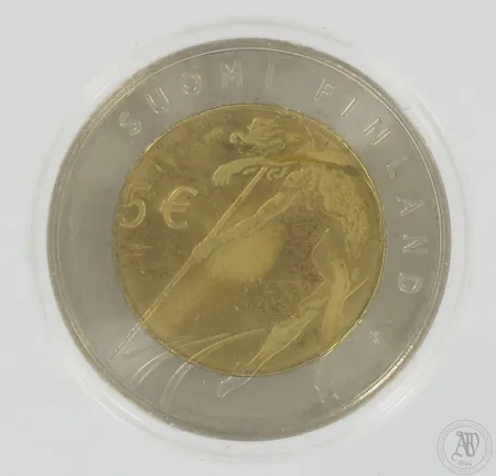 Juhlaraha, Suomi 2005, 5 euroa, Yleisurheilun MM-kisat UNC, kuparinikkeli