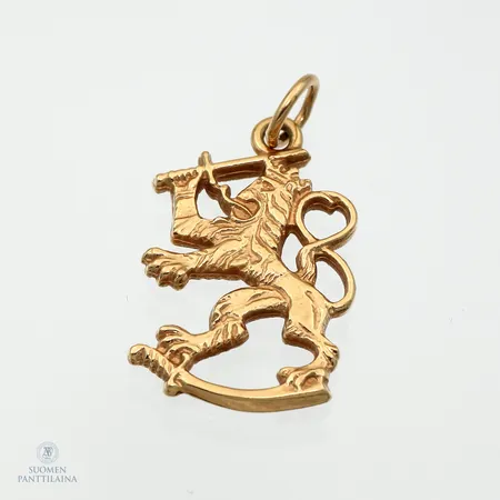 Leijona-riipus, korkeus 34mm, 585,  Paino: 7,6 g