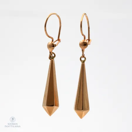 Kyynel-korvakorut, korkeus 40mm, 585,  Paino: 1,8 g