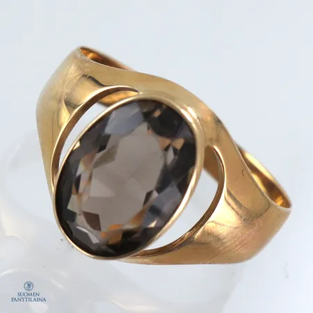Kivisormus, kaiverrettu, koko 22½, 585br,  Paino: 4,9 g