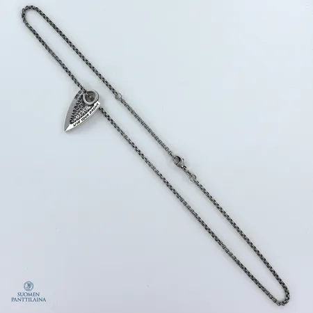 Kaulakoru Kalevala Koru, Elämän roihu, ketjun pituus 45,5-50cm, riipuksen korkeus 32mm, 925,  Paino: 13,7 g