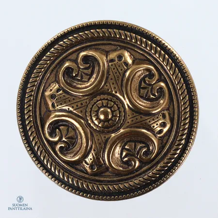 Rintaneula, Kalevala Koru, Solki-32, Ø 32mm, pronssia