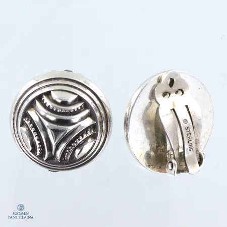 Klipsi-korvakorut, Kalevala Koru, korvakorut 949, Ø21mm, 925br,  Paino: 12,7 g