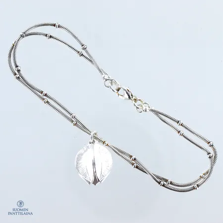 Rannekoru Kalevala Koru Lumikukka, pituus 190mm, 925,  Paino: 8,7 g