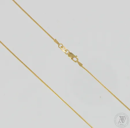Käärme-kaulaketju, pituus 41,5cm, leveys 1mm, 585, Paino: 3,3 g