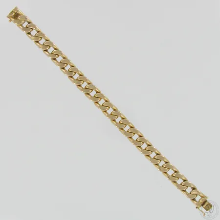 Panssariranneketju, pituus 220mm, leveys 11mm, ontto, käytön jälkiä, 585,  Paino: 33,3 g