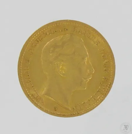 Kultaraha, Saksa, 20 mk, 1897, 900, Paino: 7,9 g