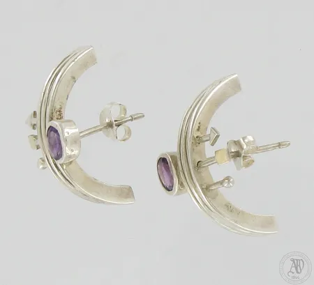 Kivikorvakorut, korkeus 23mm, 925br,  Paino: 6,2 g