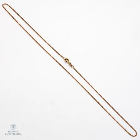 Panssarikaulaketju, pituus 44,5cm, leveys 1,1mm, 585,  Paino: 2,1 g
