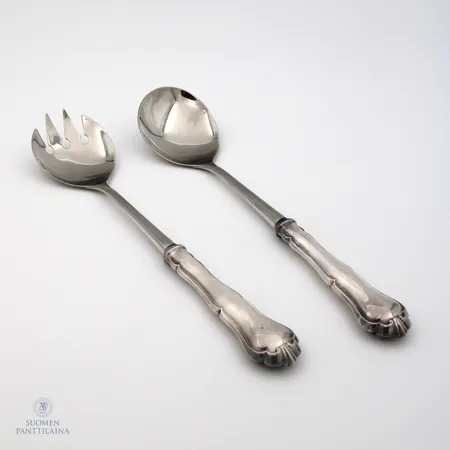 Salaattiottimet, Chippendale, pituus 265mm, 830br, Paino: 196,9 g