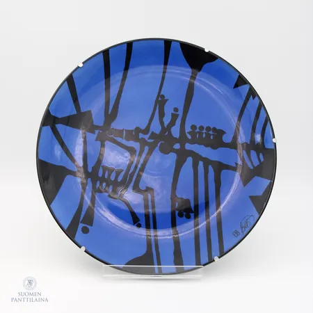 Seinälautanen, Arabia, design Howards Smith, signeerattu, Ø 33cm