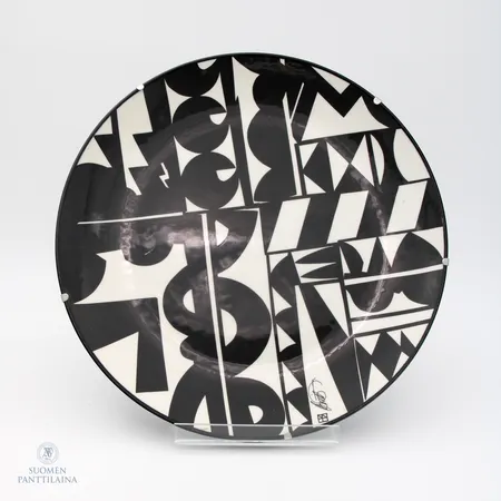 Seinälautanen, Arabia, design Howards Smith, naarmu, Ø 32,5cm