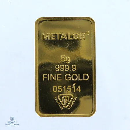 Kultaharkko Metalor, 051214, 999,  Paino: 5 g