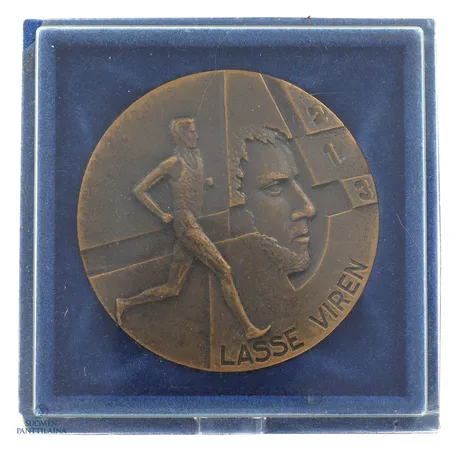 Pronssi mitali, Tillander, Lasse Viren Munchen 1972 - Montreal 1976 kultamitalit 5000 - 10000 M