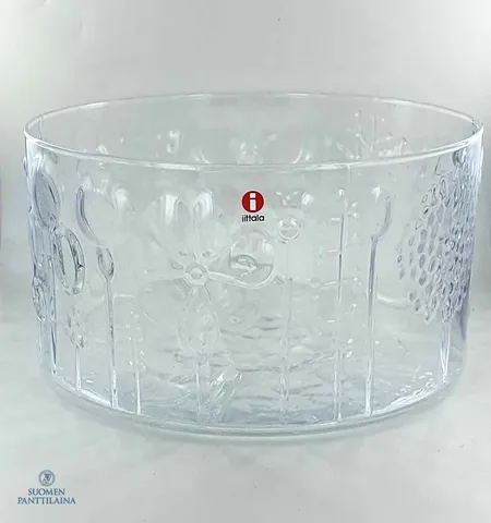 Kirkas kulho Iittala, Flora, Ø.190mm, design Oiva Toikka