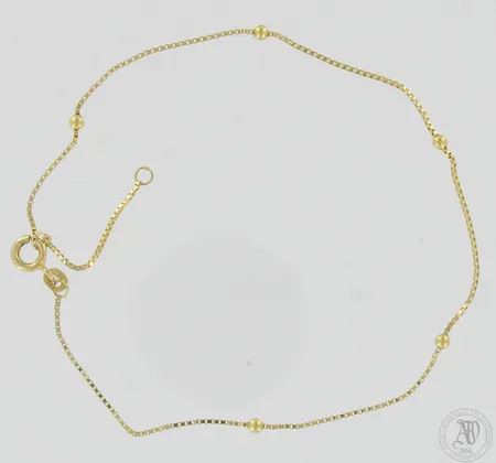 Venetsia-nilkkaketju, pituus 23-26cm, 585, Paino: 1,5 g
