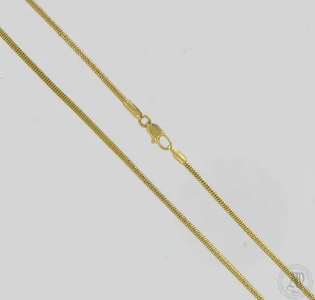 Käärme-kaulaketju, pituus 40cm, 585, Paino: 6,7 g