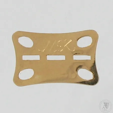 Laatta-riipus, mitat 11x18mm, kaiverrettu, 585,  Paino: 0,4 g