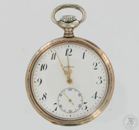 Taskukello Zenith, Ø 52mm, 15 jewels, käytön jälkiä, 800br, Paino: 95,3 g