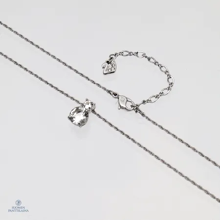 Kivikaulakoru, Swarovski, pituus 40-46cm, Riipuksen korkeus 12mm