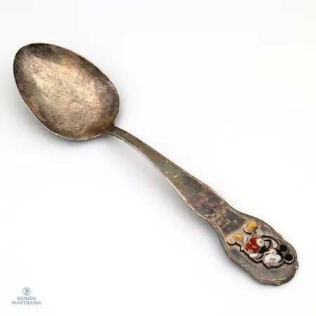 Lusikka, kaiverrettu, valmistettu 1948, pituus 145mm, 813,  Paino: 26,8 g