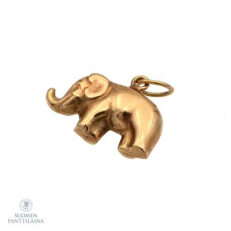 Elefantti-riipus, leveys 19mm, 585, Paino: 1 g