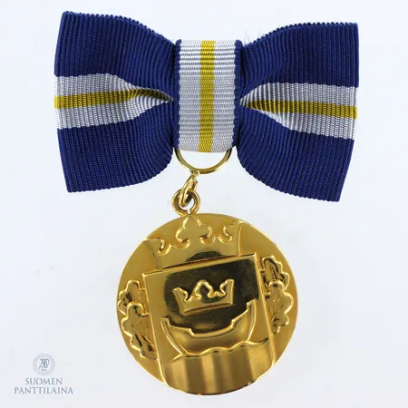 Helsinki-mitali, korkeus 68mm, 750br, paino 32,5g Paino: 32,5 g