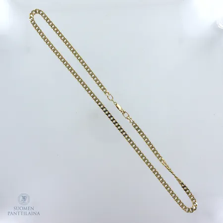 Panssarikaulaketju, pituus 46.5cm, leveys 4.3mm, 585,  Paino: 20,3 g