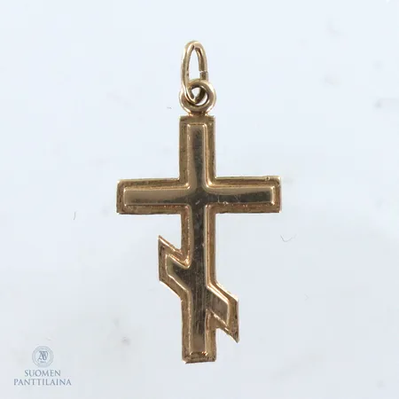 Ortodoksi risti-riipus, korkeus 23mm, 585,  Paino: 0,7 g