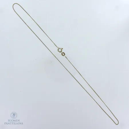 Panssarikaulaketju, pituus 38cm, lukko viallinen,  Paino: 1,6 g