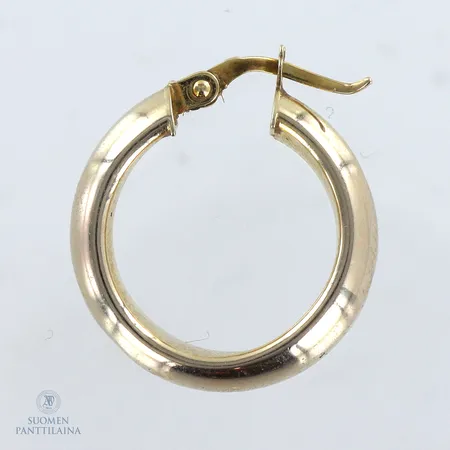 Korvarengas, painaumia, korkeus 21mm, 585,  Paino: 1,5 g