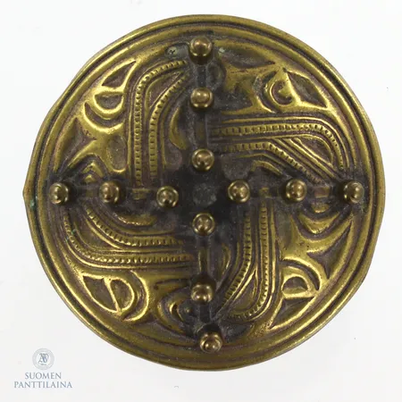 Rintakoru, Kalevala Koru, solki -163, leveys 57mm, pronssia, 