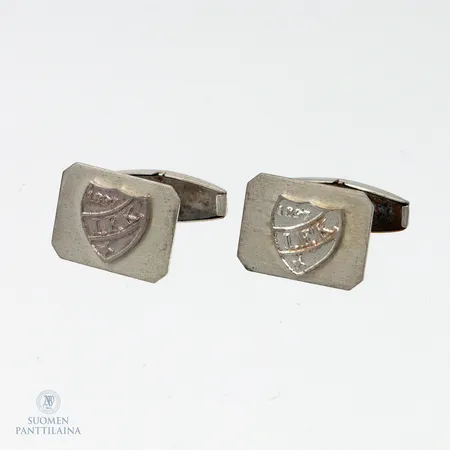 IFK-kalvosinnapit, mitat 16x12mm, 925br,  Paino: 4,9 g