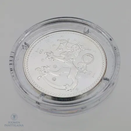 Muistoreplika kolikko, 1 markkaa 1921, 925, Paino: 14,4 g