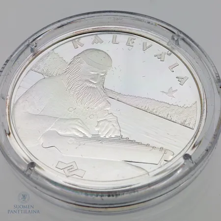 Hopeamitali, Kalevala, Suomalainen, 925,  Paino: 20,2 g