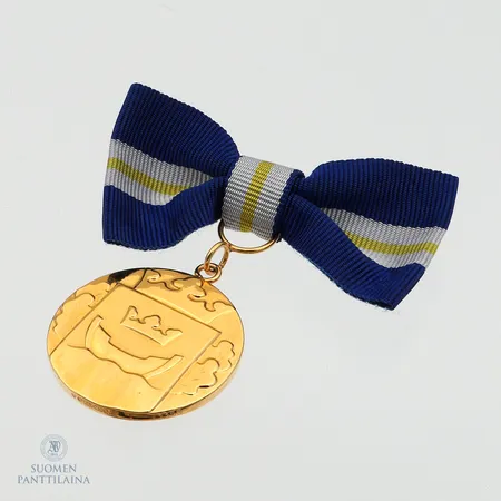 Helsinki-mitali, korkeus 60mm, 750br,  Paino: 31,8 g