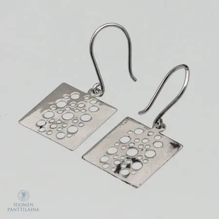 Korvakorut, Pitsi, design Liisa Vitali, korkeus 30mm, 925,   Paino: 2 g